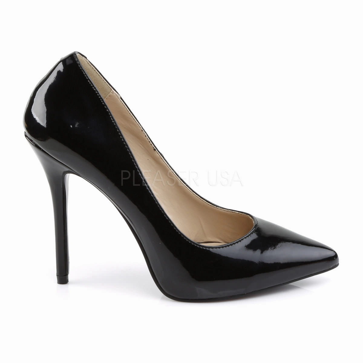 5 Inch Heel AMUSE-20 Black Patent
