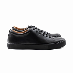 Abington Toe Cap - All Black Calf