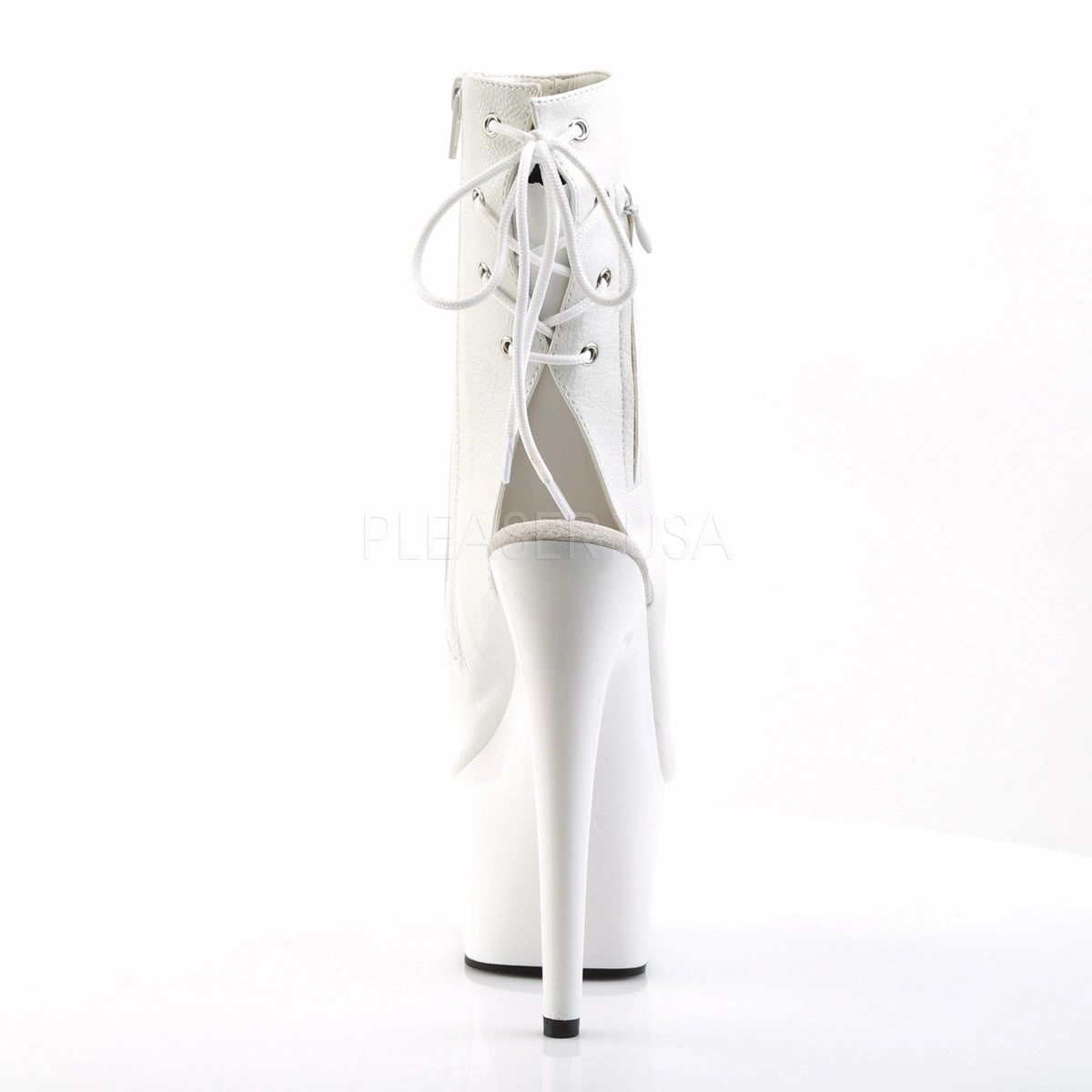 ADORE-1018  White Faux Leather/White