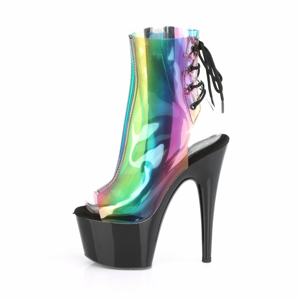 ADORE-1018C-RB  Rainbow PVC/Black