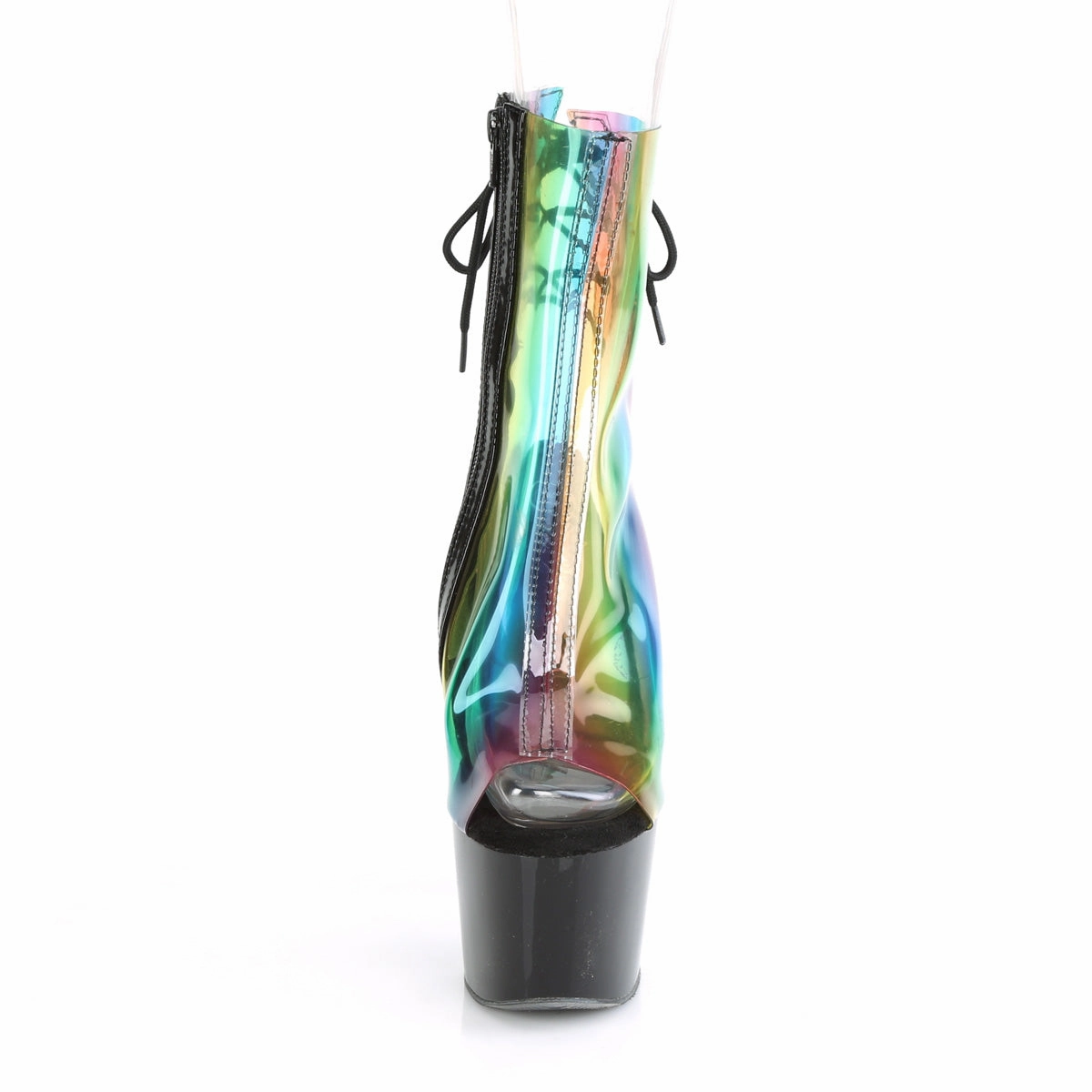 ADORE-1018C-RB  Rainbow PVC/Black