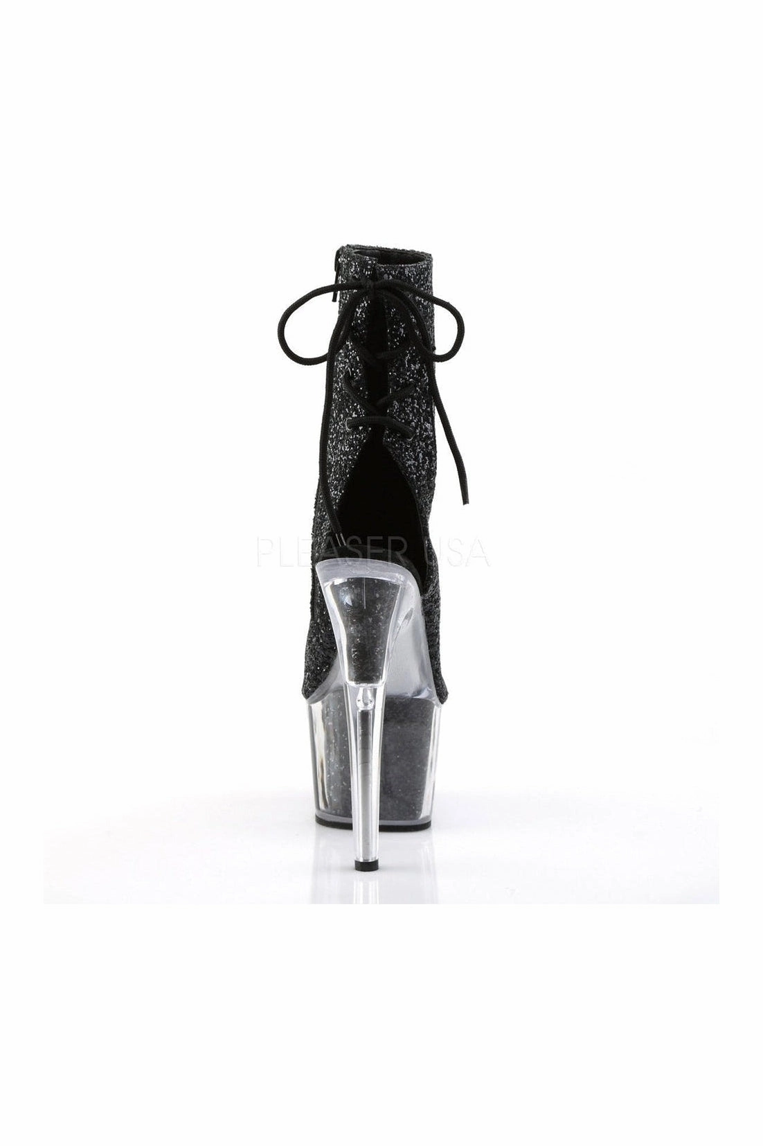 ADORE-1018G Platform Boot  | Black Glitter