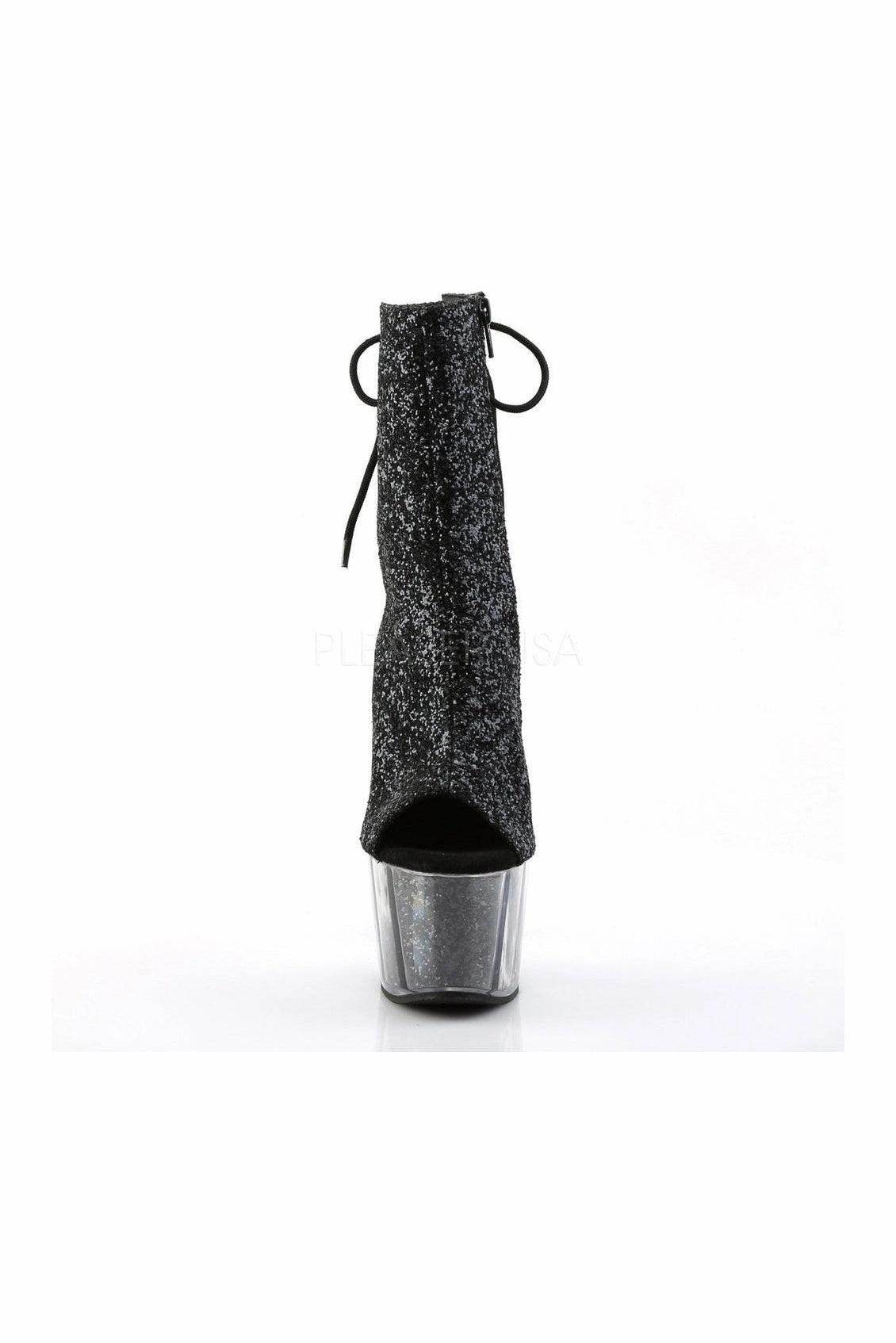 ADORE-1018G Platform Boot  | Black Glitter