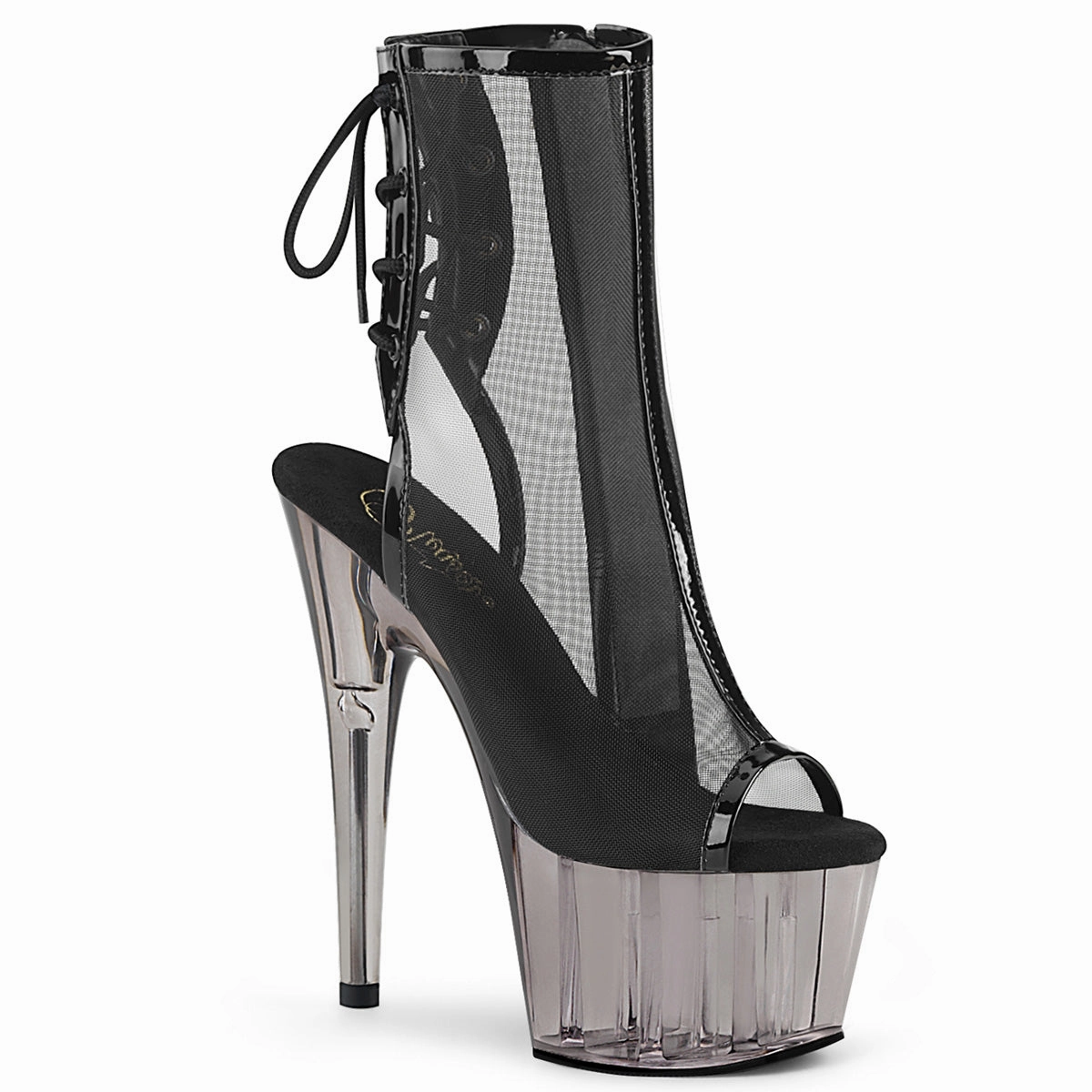 ADORE-1018MSHT  Black Patent-Mesh/Smoke Tinted