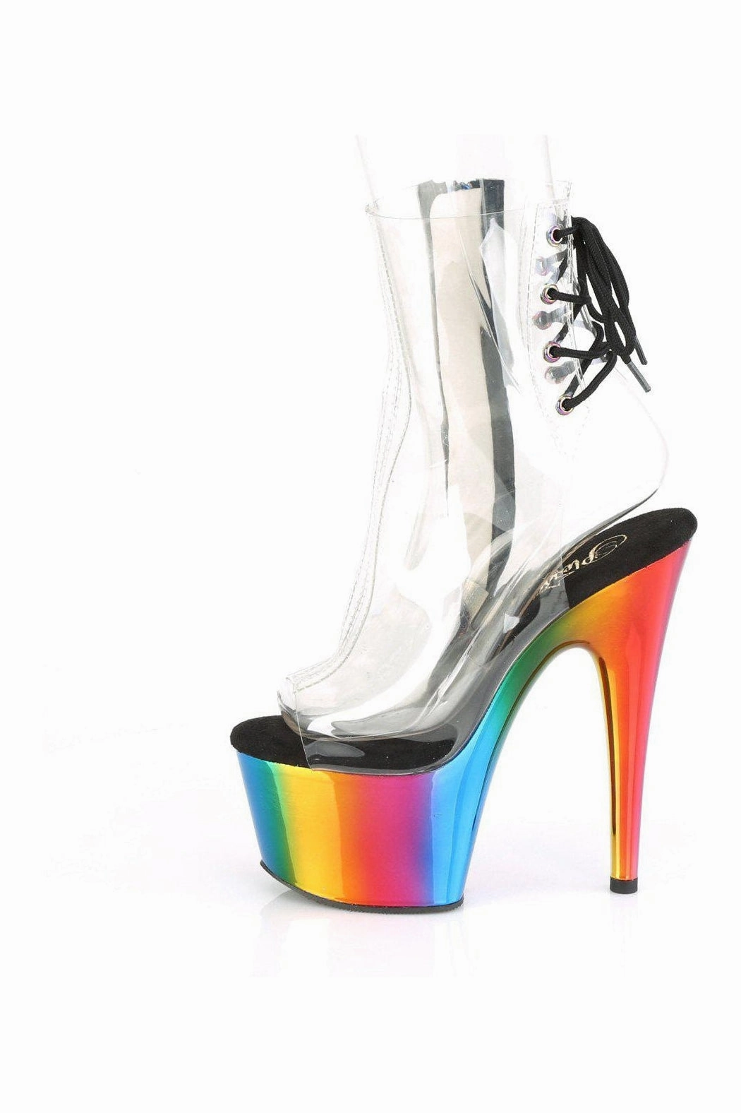 ADORE-1018RC Ankle Boot | Clear Vinyl