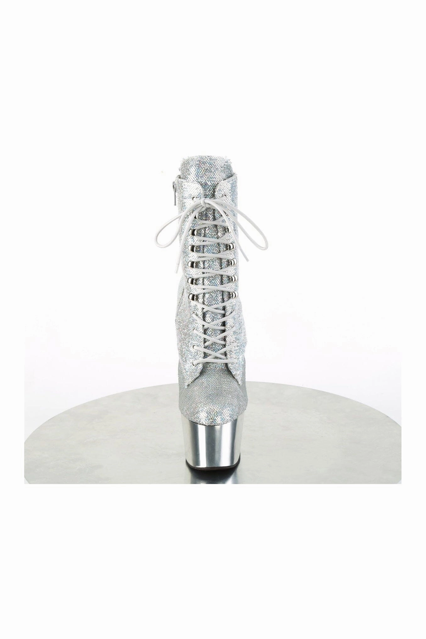 ADORE-1020SQ-02 Silver Sequins Ankle Boot