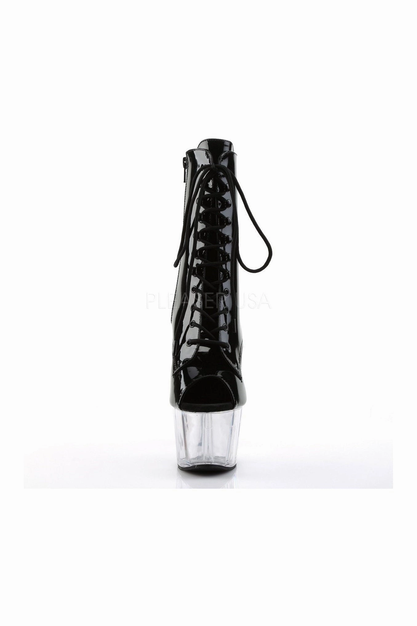 ADORE-1021 Platform Boot  | Black Patent