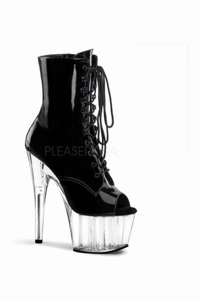 ADORE-1021 Platform Boot  | Black Patent