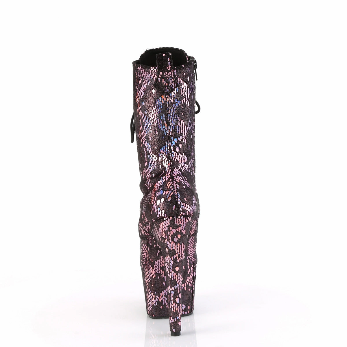 ADORE-1040SPF  Baby Pink Metallic Holo Snake Print Fabric