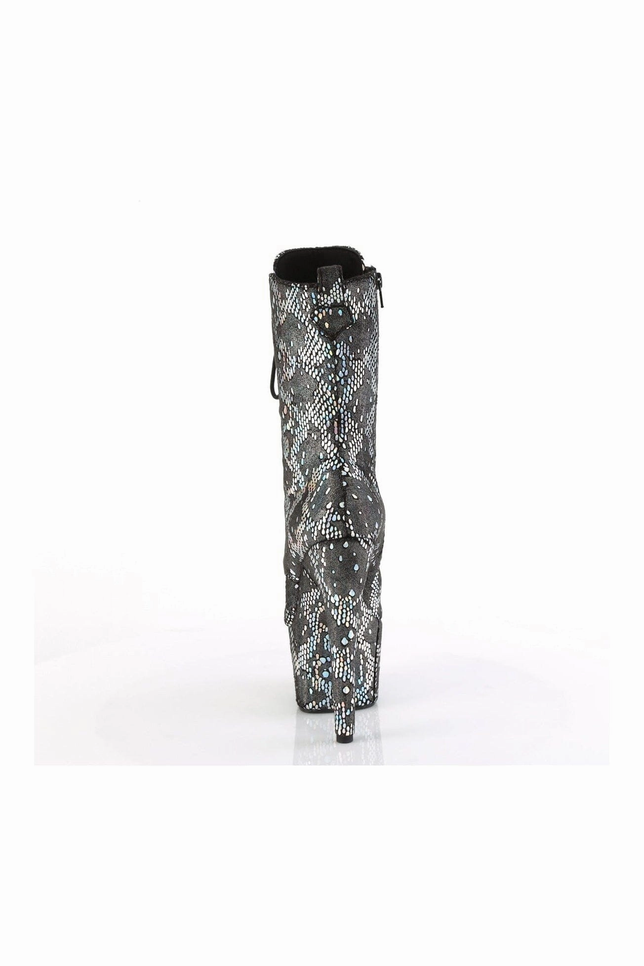ADORE-1040SPF Silver Fabric Ankle Boot