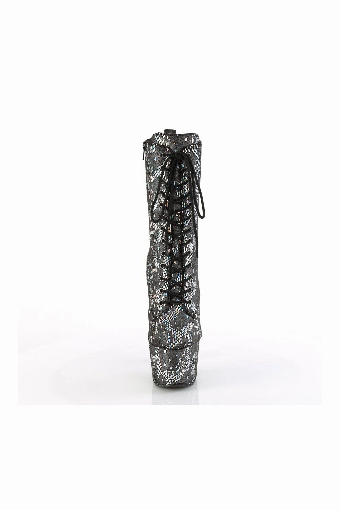 ADORE-1040SPF Silver Fabric Ankle Boot