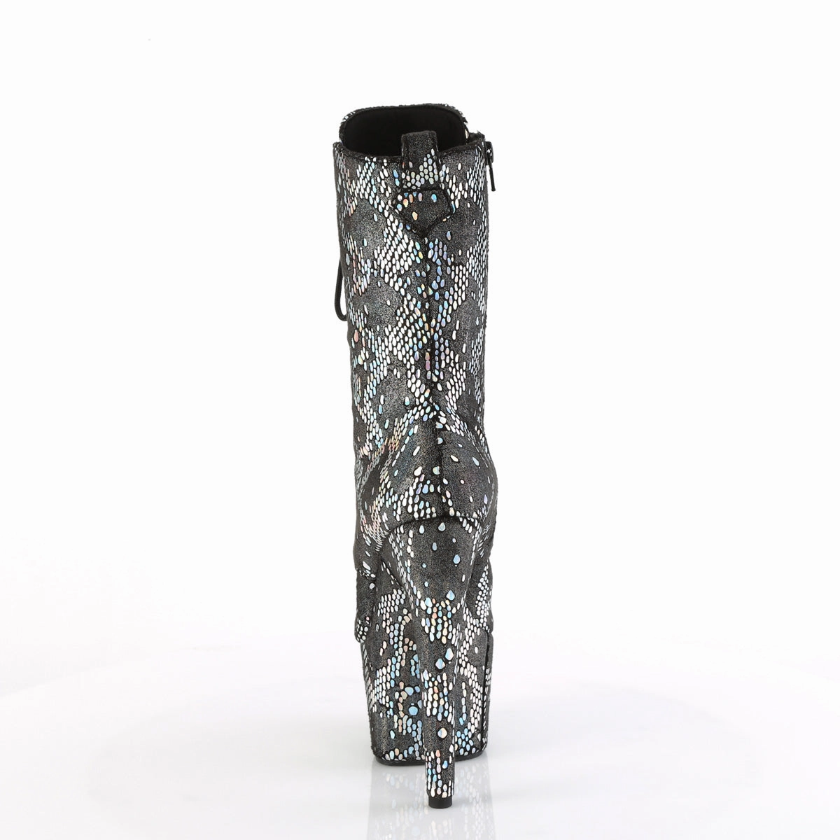 ADORE-1040SPF  Silver Metallic Holo Snake Print Fabric