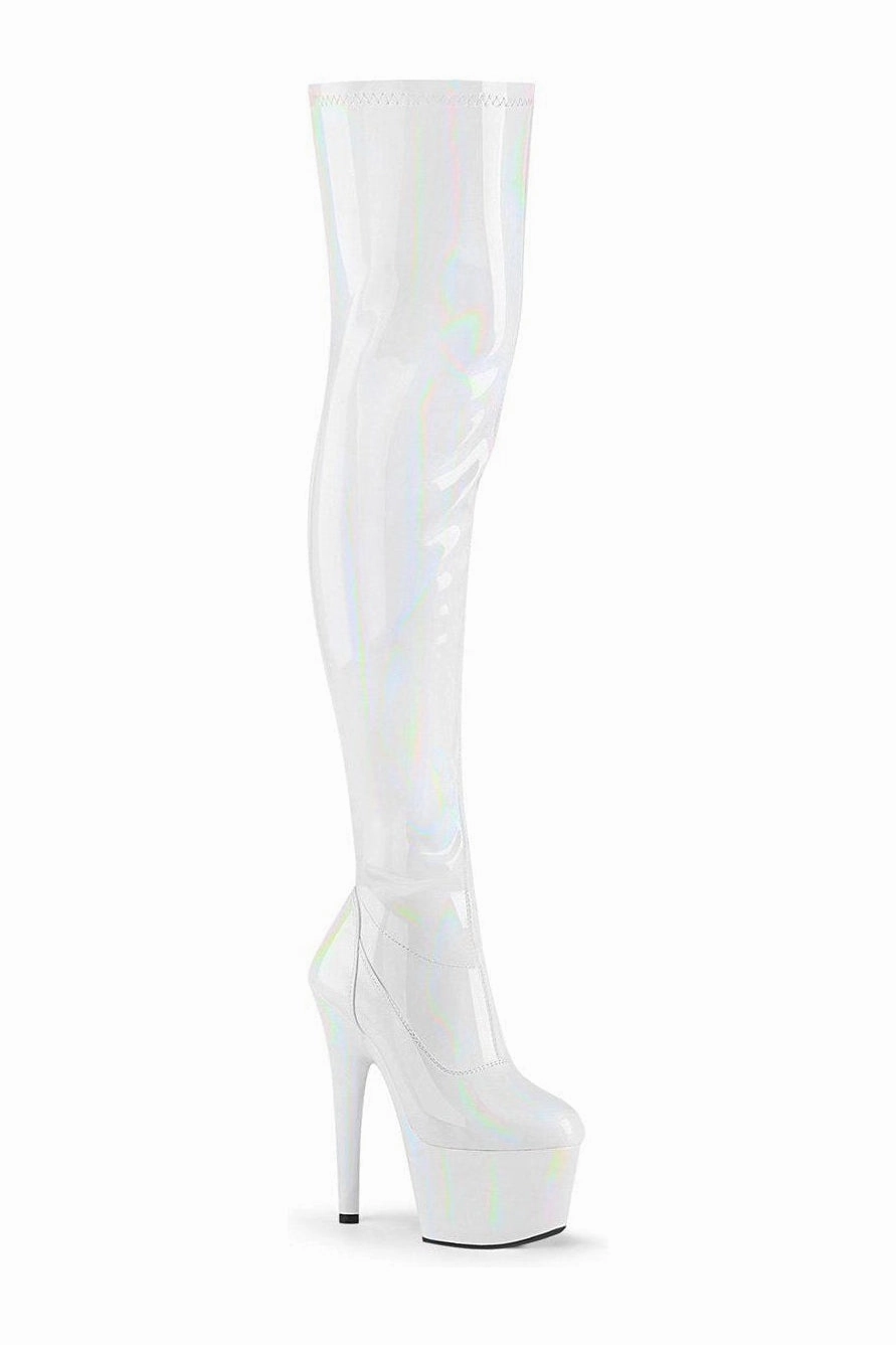 ADORE-3000HWR Exotic Boot | White Patent