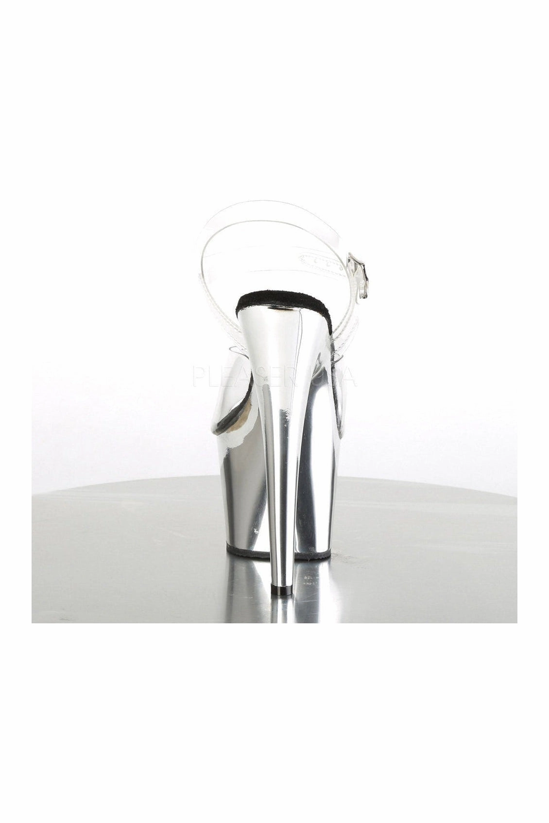 ADORE-708 Platform Sandal  | Clear Vinyl