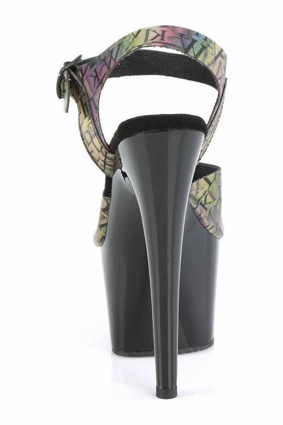 ADORE-708N-LTP Sandal | Green Faux Leather