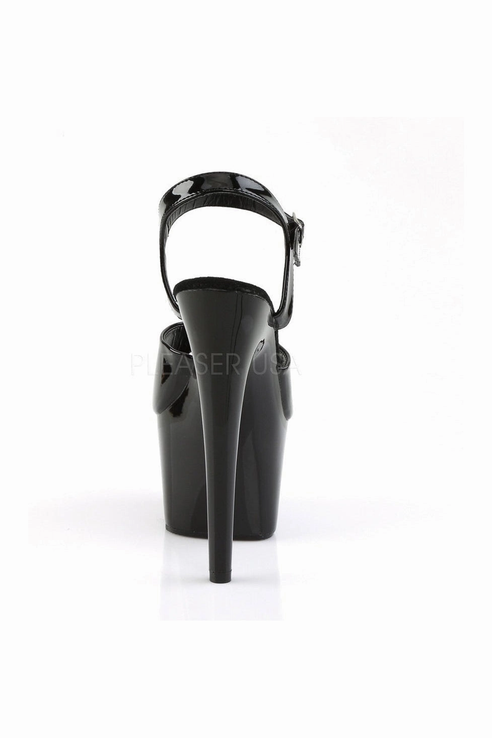 ADORE-709 Platform Sandal  | Black Patent