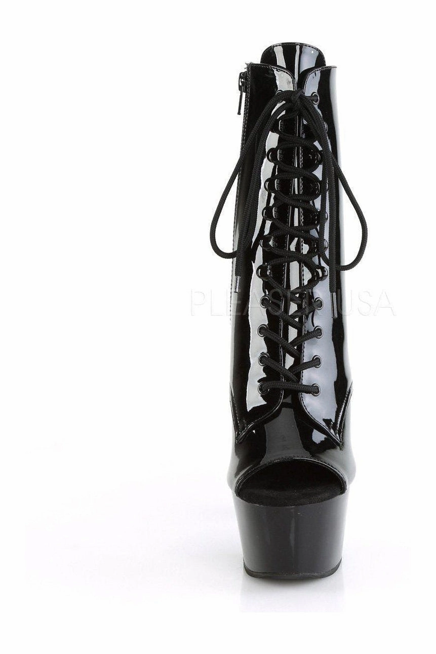 ASPIRE-1021 Platform Ankle Boot | Black Patent