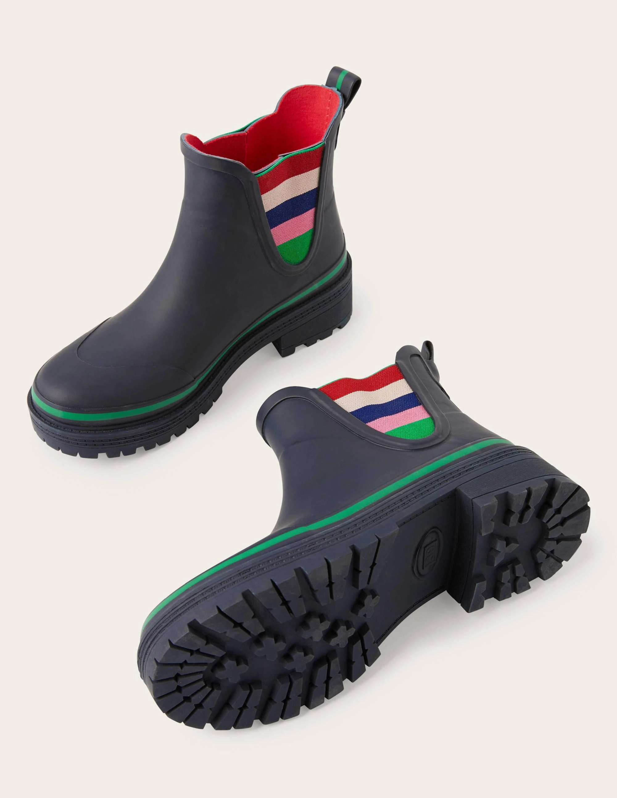 Bamburgh Wellington Boots-Navy