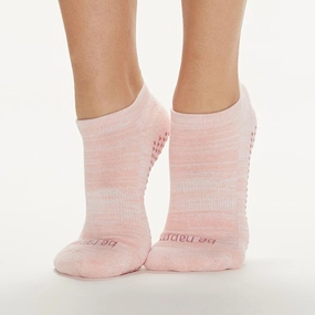 Be Happy - Marbled Apricot Grip Socks (Barre / Pilates)