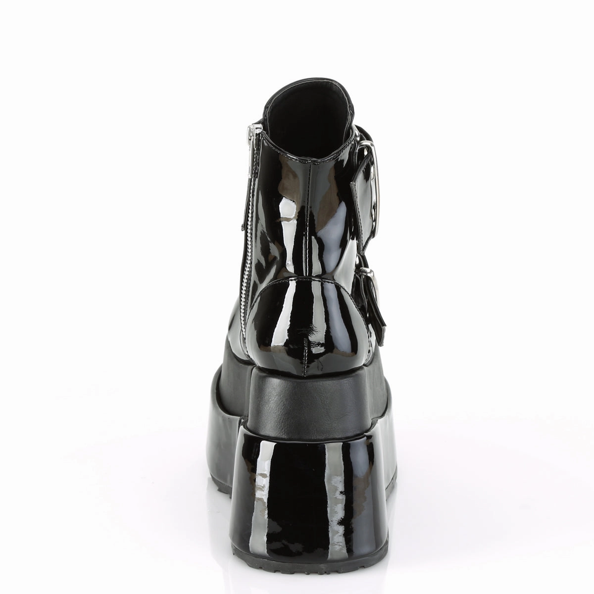 BEAR-104  Black Patent-Vegan Leather