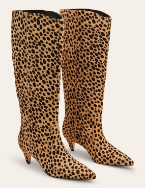 Bewdley Boots-Tan Leopard