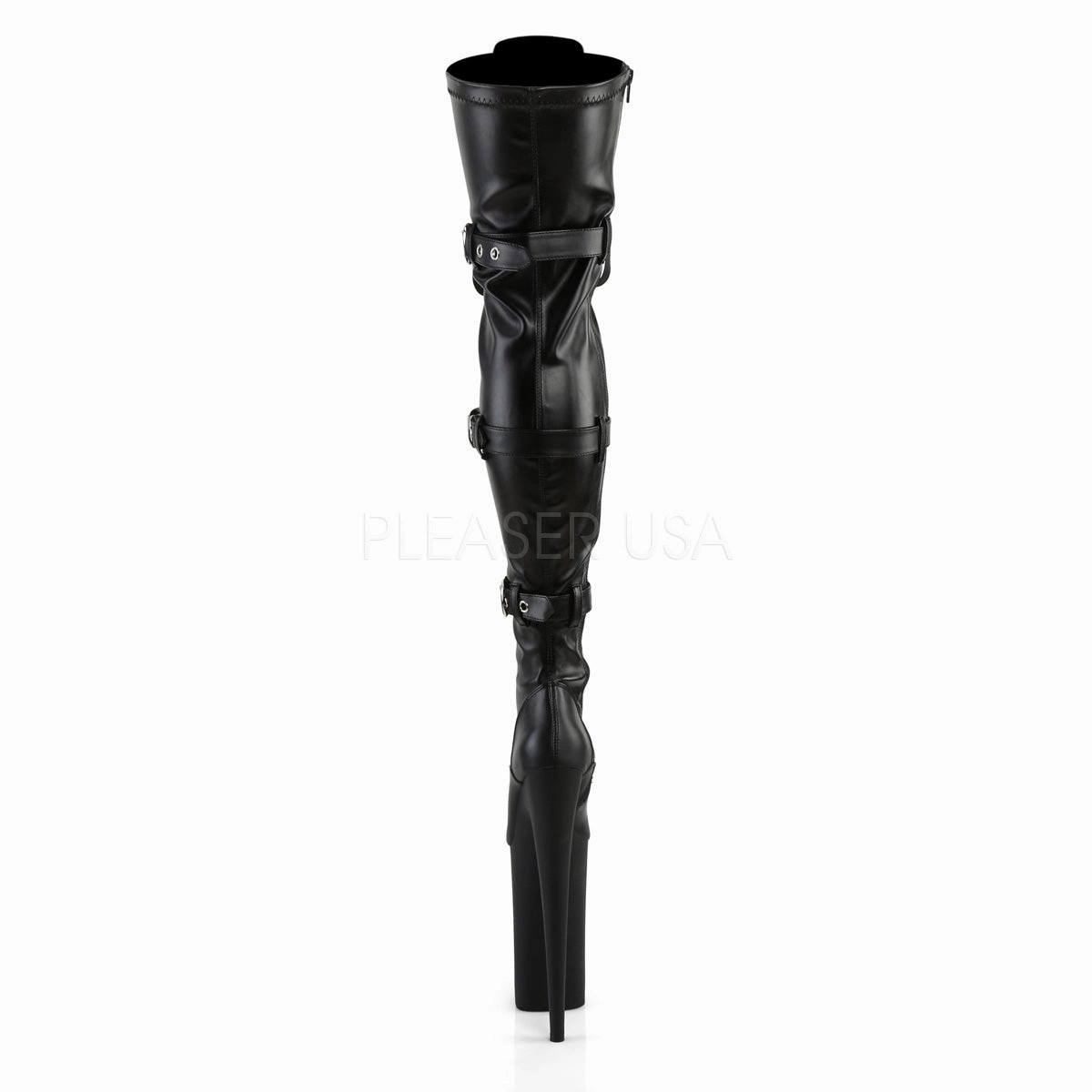 BEYOND-3028  Black Str Faux Leather/Black Matte