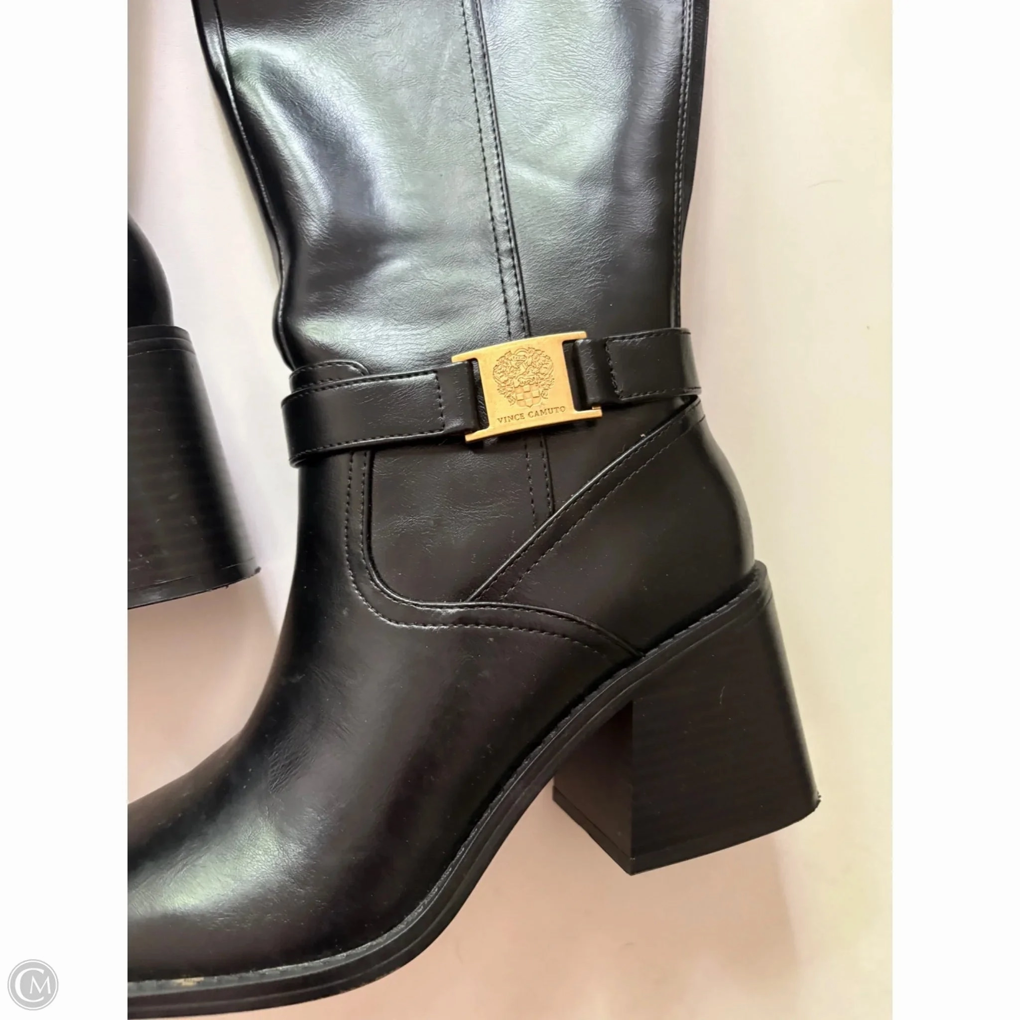 Boots Knee Heels By Vince Camuto In Black, Size: 8