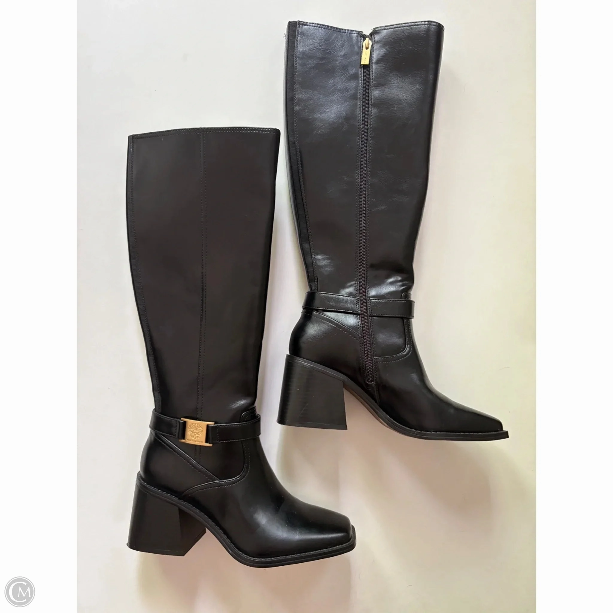 Boots Knee Heels By Vince Camuto In Black, Size: 8