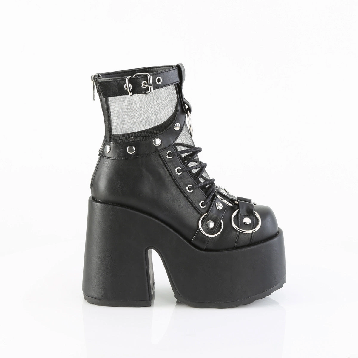 CAMEL-52  Black Vegan Leather