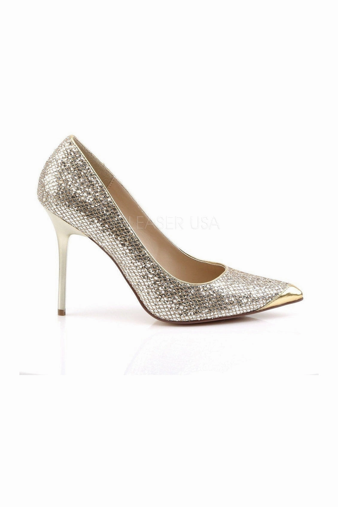 CLASSIQUE-20 Pump  | Gold Fabric