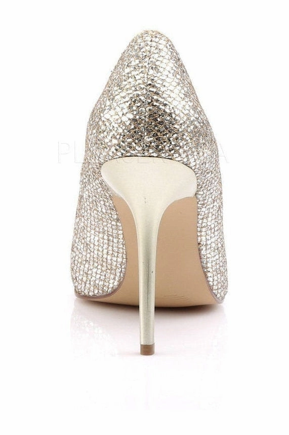 CLASSIQUE-20 Pump  | Gold Fabric