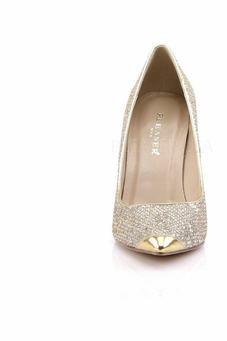 CLASSIQUE-20 Pump  | Gold Fabric
