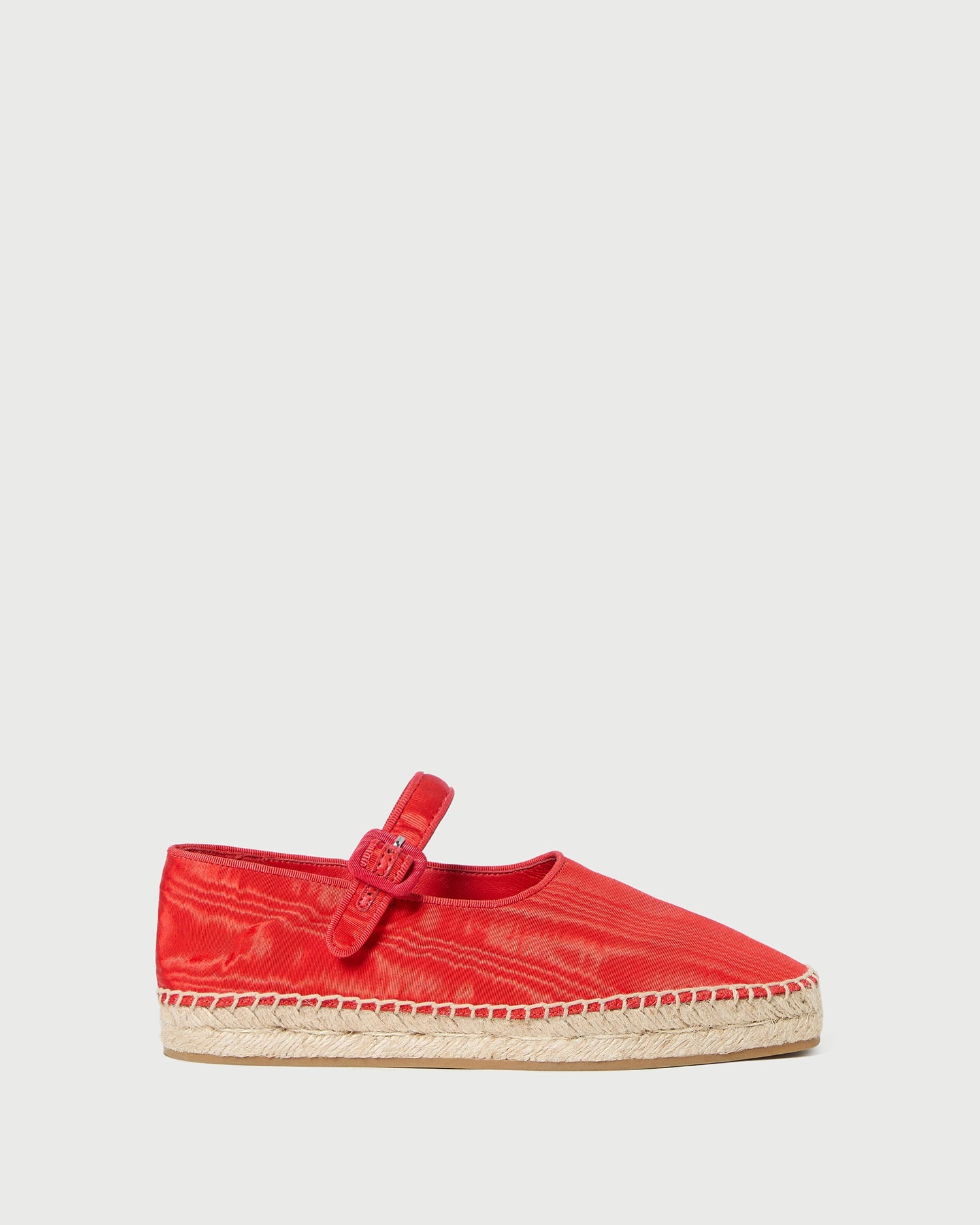 Clover Red Moiré Espadrille