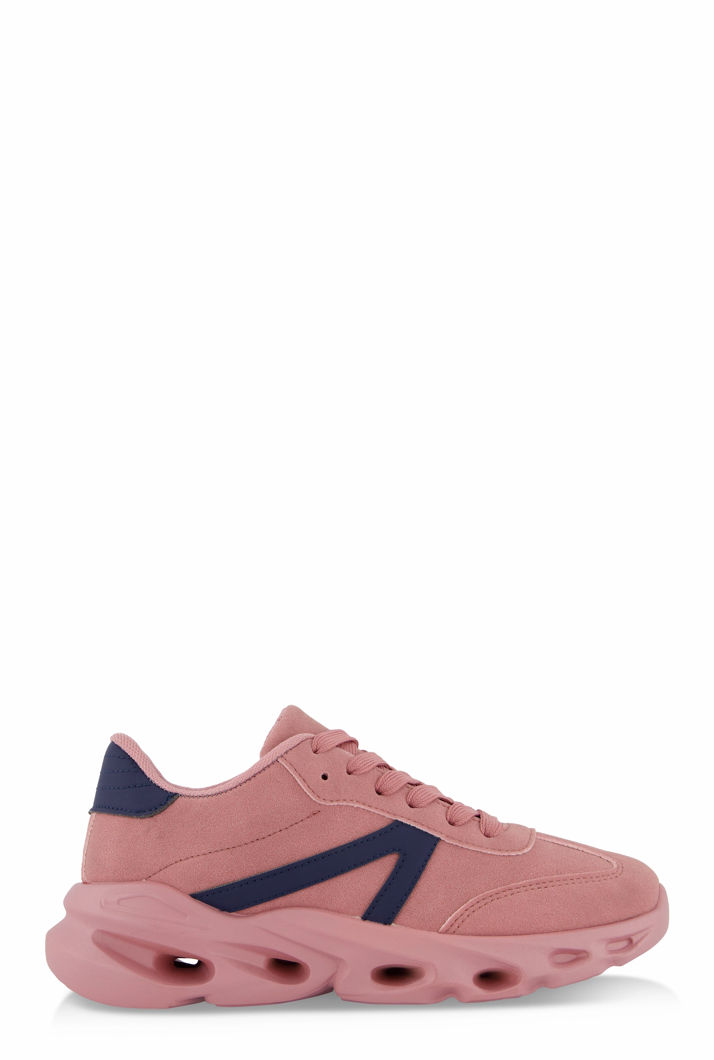 Cut Out Sole Lace Up Sneakers