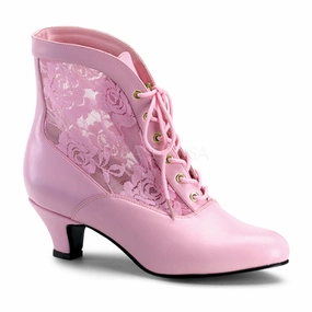 DAME-05  Baby Pink Pu-Lace