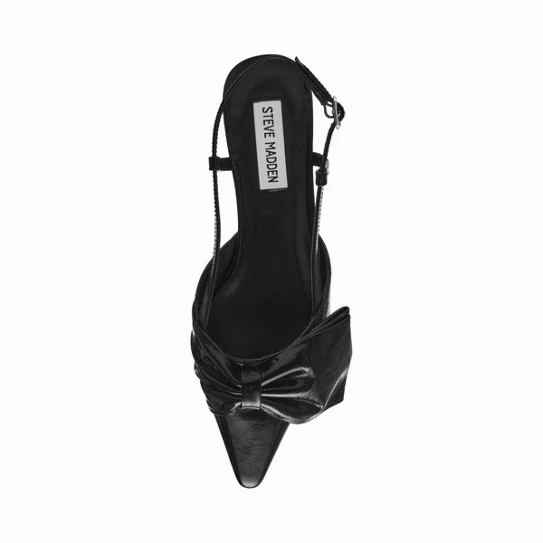 Dazzled Flat Shoe BLACK LEATHER