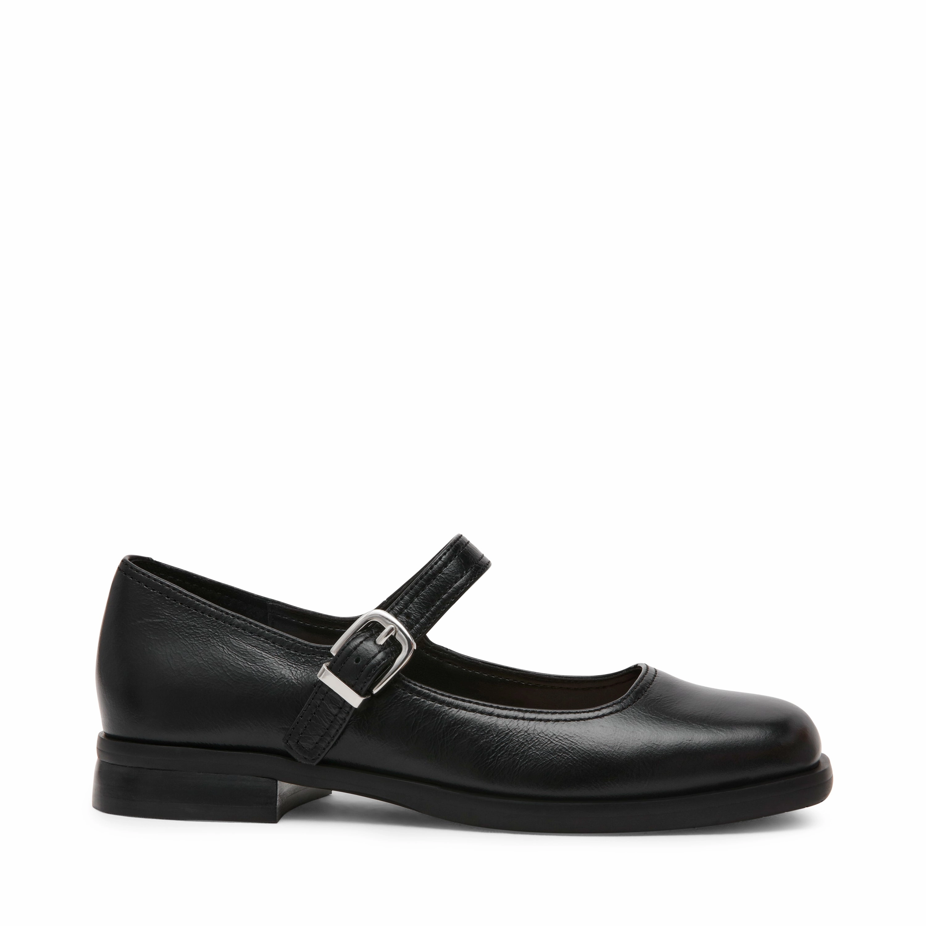 Delancy Flat Shoe BLACK LEATHER