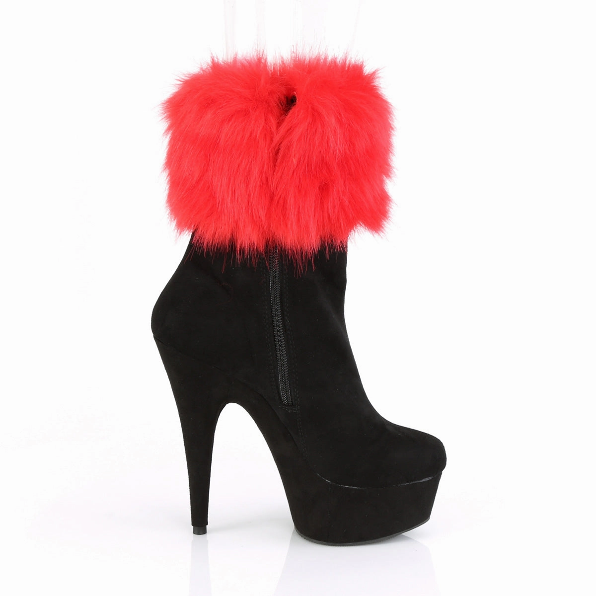 DELIGHT-1000  Black Faux Suede/Black Faux Suede