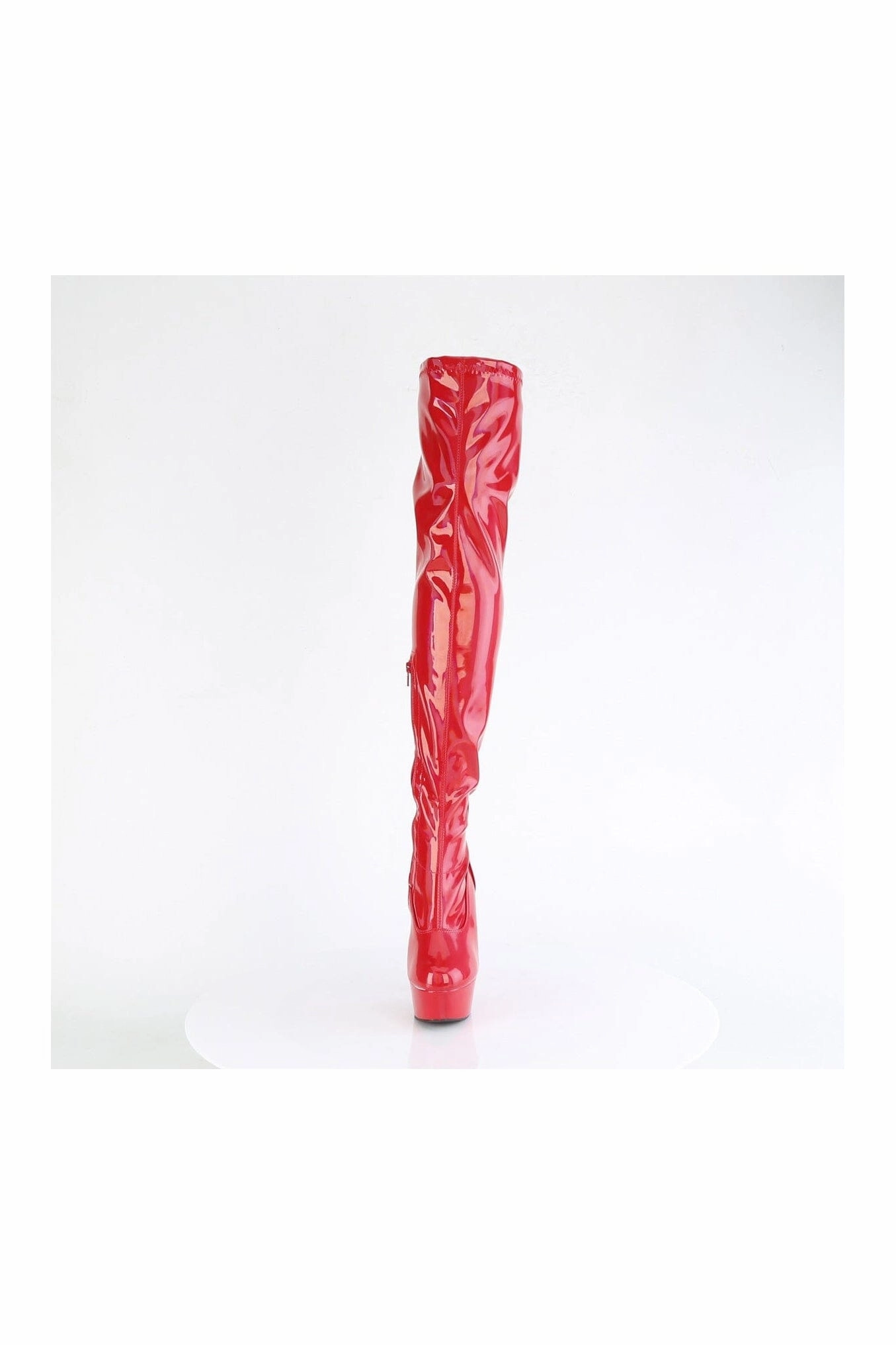 DELIGHT-3000HWR Red Patent Thigh Boot