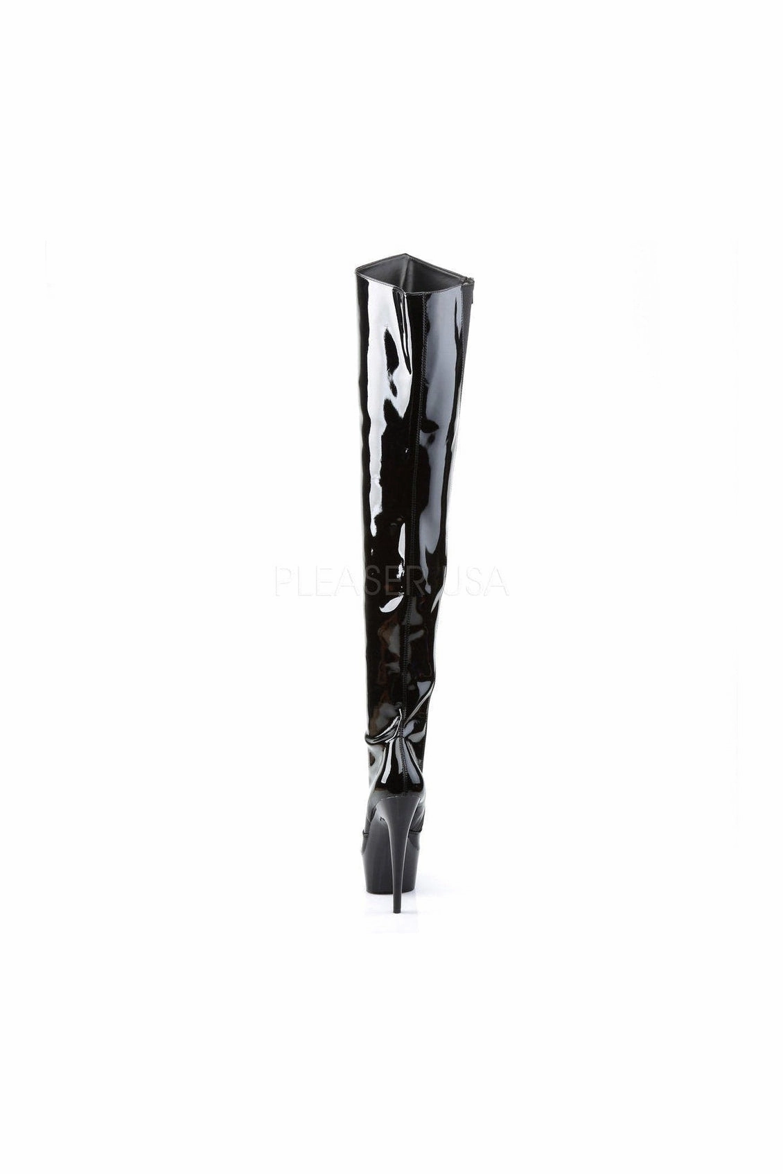 DELIGHT-3010 Platform Boot  | Black Patent