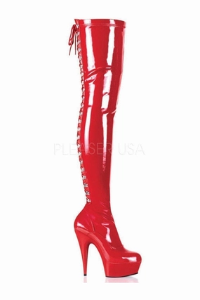 DELIGHT-3063 Platform Boot  | Red Patent