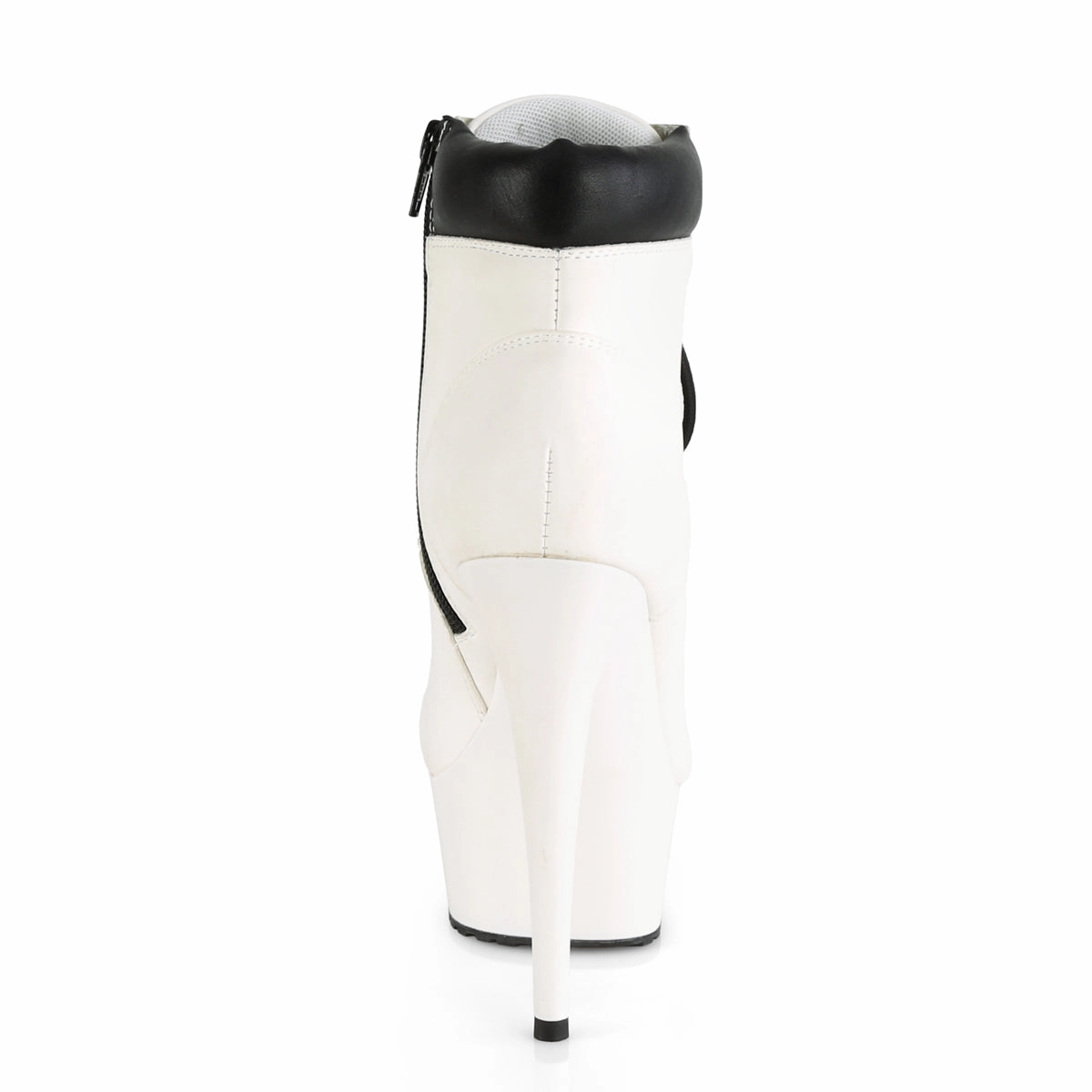 DELIGHT-600TL-02  White Nubuck Faux Leather/White Matte