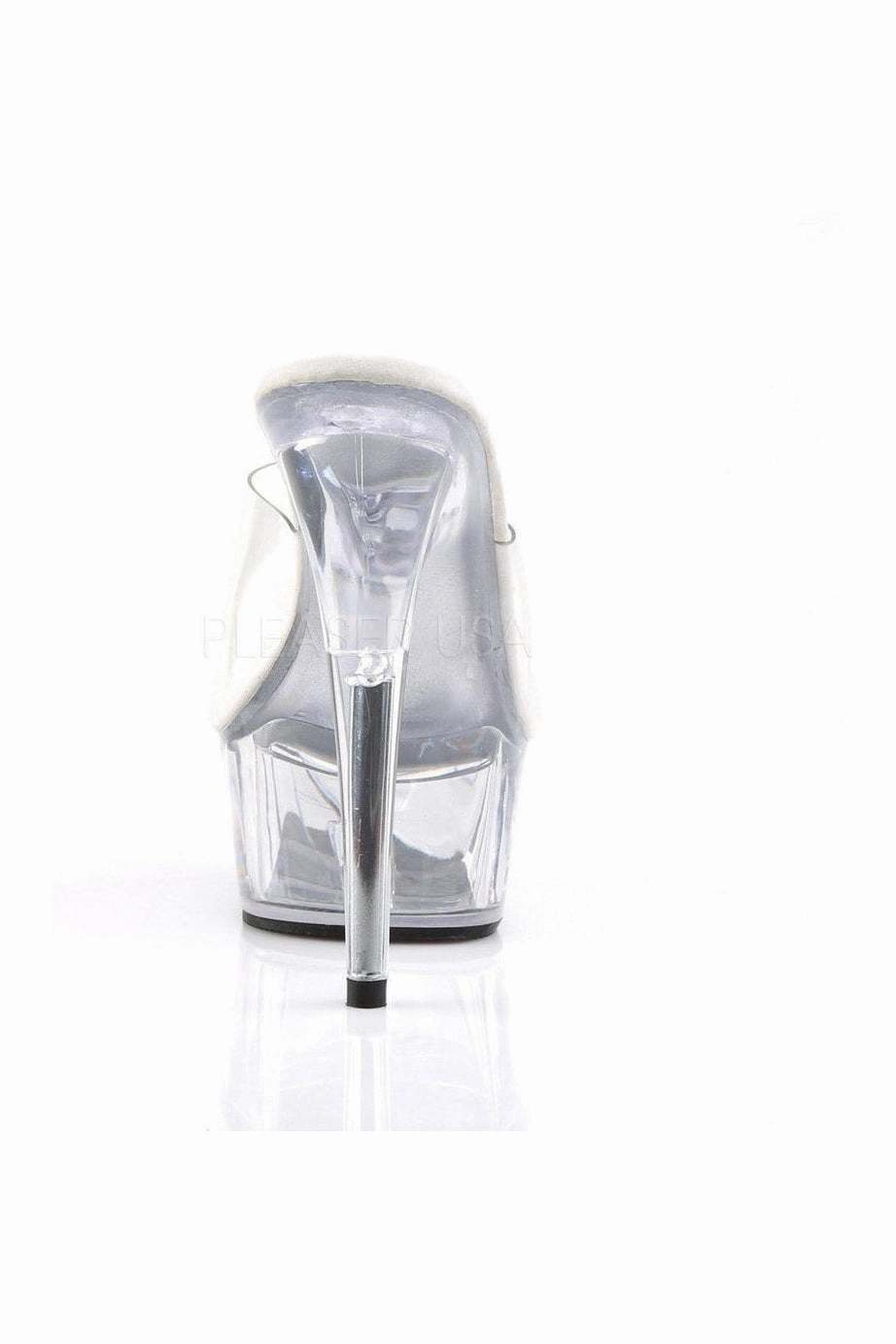 DELIGHT-601 Platform Slide  | Clear Vinyl