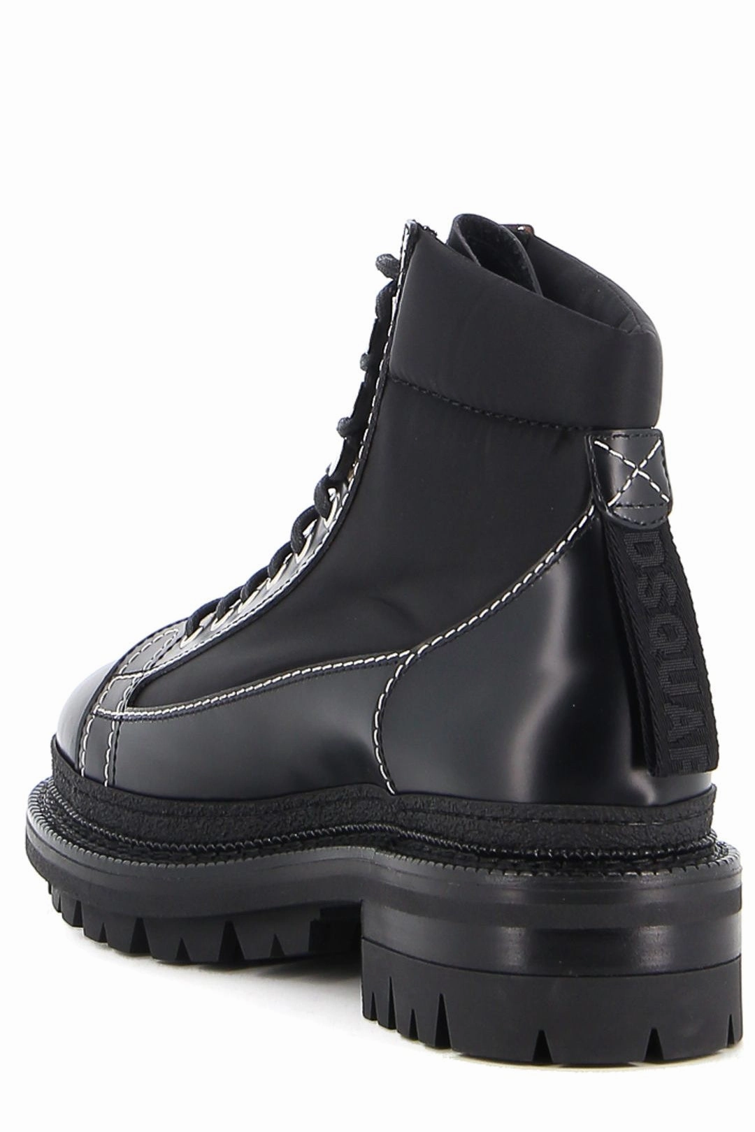 Dsquared2 Logo Printed Panelled Boots