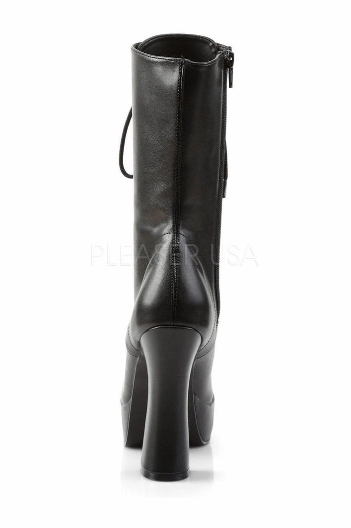 ELECTRA-1020 Platform Boot  | Black Faux Leather