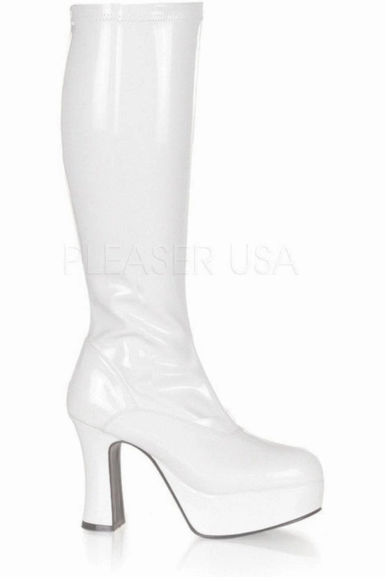 EXOTICA-2000 Go Go Boot | White Patent