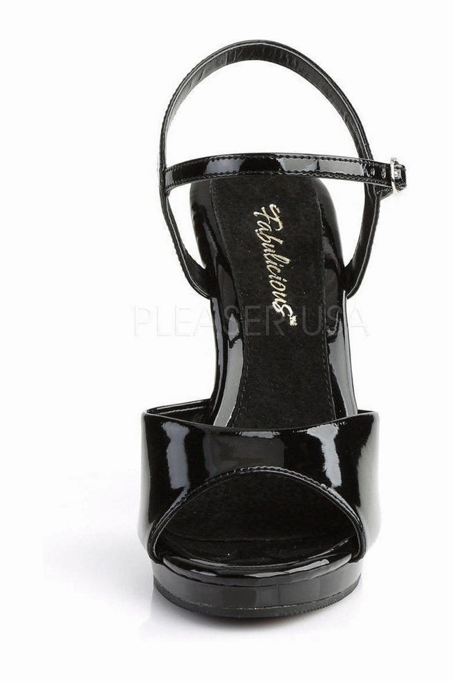 FLAIR-409 Sandal | Black Patent