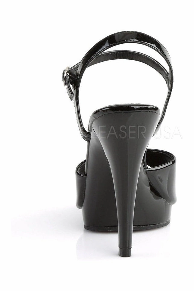 FLAIR-409 Sandal | Black Patent