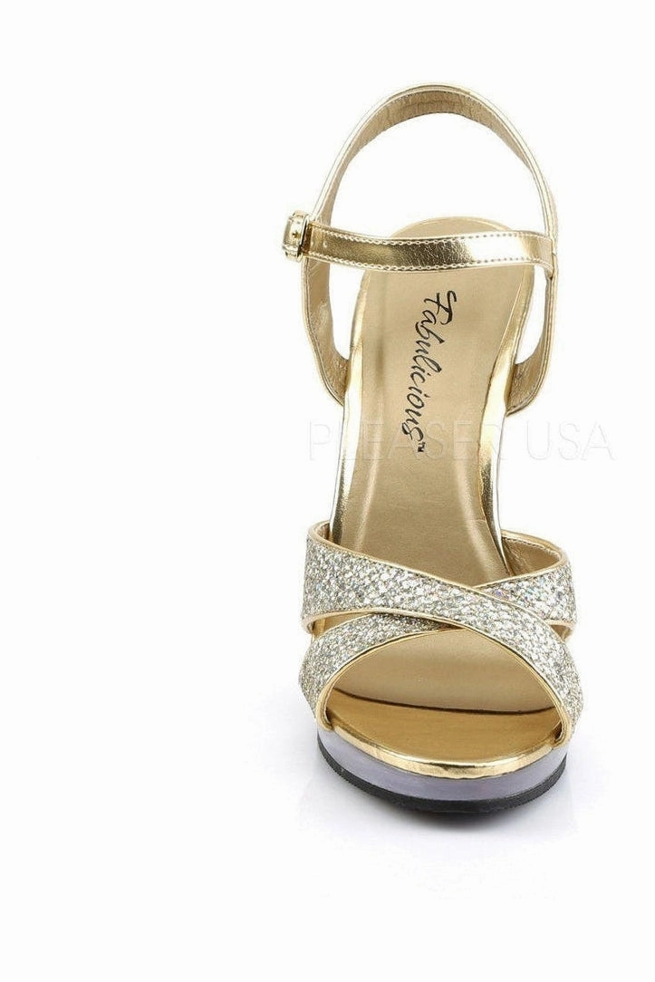 FLAIR-419(G) Sandal | Clear Glitter