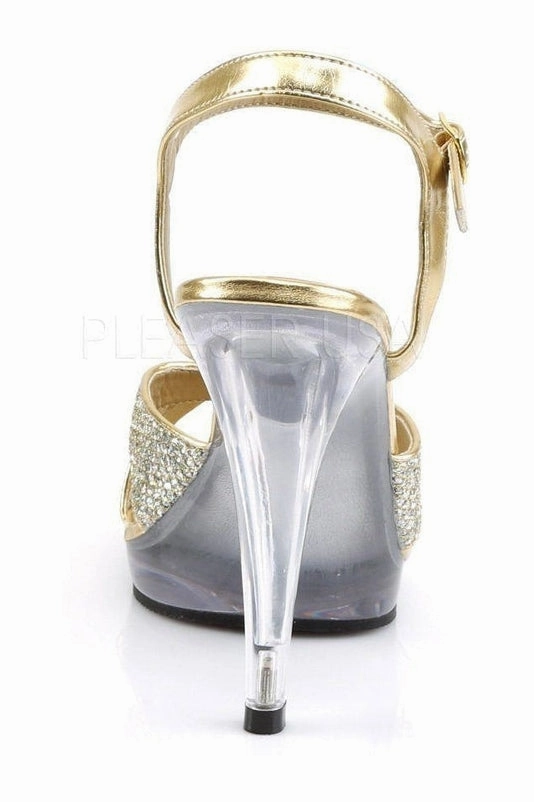 FLAIR-419(G) Sandal | Clear Glitter